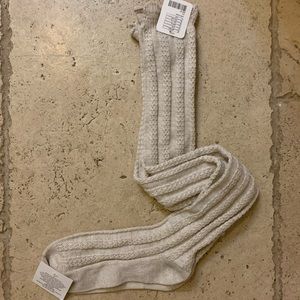 NWT Free People High Knee Ivory Socks